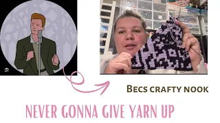 WIP Vlog Crocheting a QR Code That Rick Rolls You Part 1