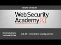Business Logic Vulnerabilities - Lab Inconsistent security controls Short Version