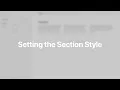 Setting the Section Style YOOtheme Documentation