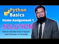 Solution of Home Assignment 1 Python For Beginners Faiz Rasool Online