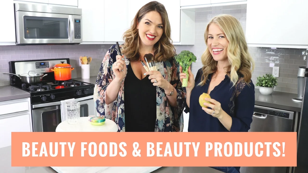 Beauty Foods & Beauty Products! Collab with Sharzad!   Healthy Grocery Girl