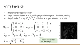 Scipy Exercise Deep Learning Prerequisites The Numpy Stack in Python V2