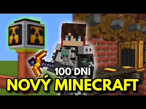 Video Thumbnail: Přežil jsem 100 dní v NOVÉM Minecraftu...