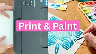 How to Print Outlines on Watercolor Paper