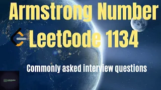 Armstrong number Leetcode 1134 coding interview questions