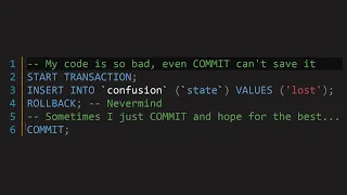 COMMIT AUTOCOMMIT and ROLLBACK in MySQL