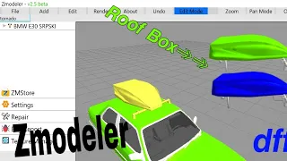 how to add a roof box using zmodeler android