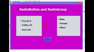 How To Use RadioGroup and RadioButton in Java Netbeans