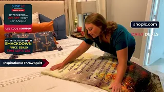 Inspirational Throw Quilt - ShopLc com PRICE SMACKDOWN