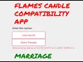 Flames Candle Compatibility App using JavaScript