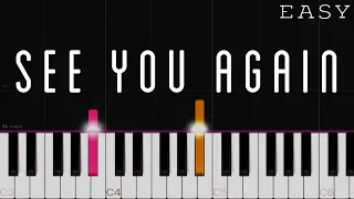 Download Wiz Khalifa - See You Again ft. Charlie Puth | EASY Piano Tutorial MP3