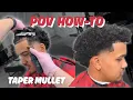Curly Mullet Taper Haircut - Full Uncut POV Barber Tutorial Latino Curly Hair