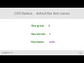CSS flexbox - flex grow flex shrink and flex basis default values