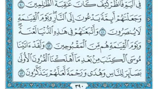 سورة القصص مكتوبة   ماهر المعيقلي دندنها