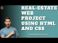 Real-estate Web Project Using Html and CSS