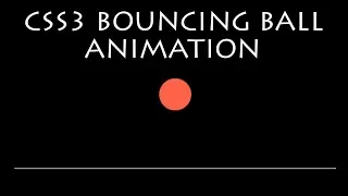 CSS3 Bouncing Ball Animation CSS Animation Examples