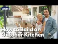 Do it Yourself Outdoor Kitchen Blending Backyard Makeover How-to s