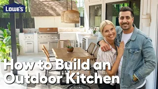 Do it Yourself Outdoor Kitchen Blending Backyard Makeover How-to s