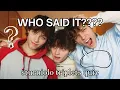 STURNIOLO TRIPLETS QUIZ Who said it