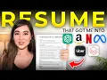 This RESUME got me 15 software engineering interviews OPENAI META AMAZON NETFLIX
