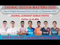Jadwal Perempat Final Odisha Masters 2025 │ Day 4 │ 12 Wakil Indonesia di Babak Perempat Final │