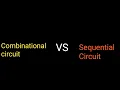 Difference between Combinational and sequential circuits how sequential circuit differ combination