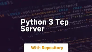 python 3 tcp server