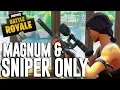 Magnum and Snipers Only Fortnite Battle Royale Gameplay - Ninja