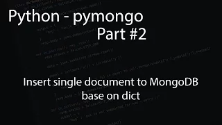 Python - pymongo