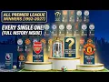 Every Premier League Champion Ever 1992 - 2027 Full Winners History