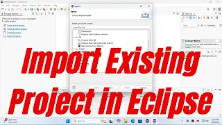 how to import existing project in eclipse workspace Eclipse Shortcuts Eclipse Tutorial