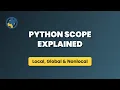 Python Scope Explained Local Global Nonlocal for Beginners