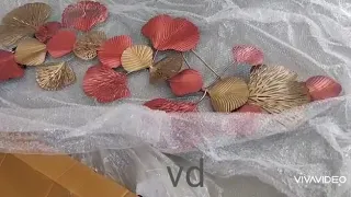 Metal leaf wall decor