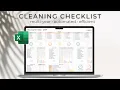 Excel Cleaning Checklist Template