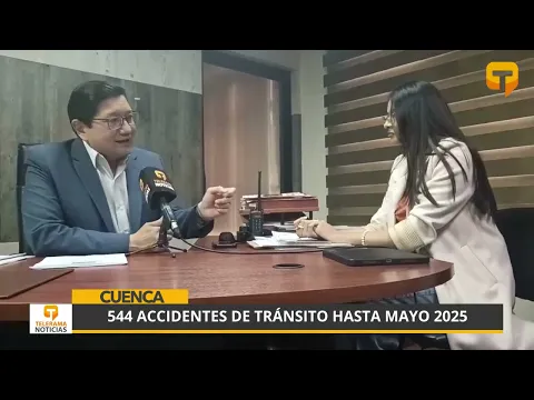 544 accidentes de tránsito hasta mayo 2025