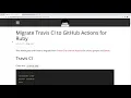 Migrate from Travis CI to GitHub Actions for a Ruby repository