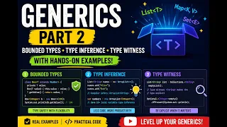 Java Generics Part 2 Bounded Types Type Inference Type Witness Explained with Hands-on Examples