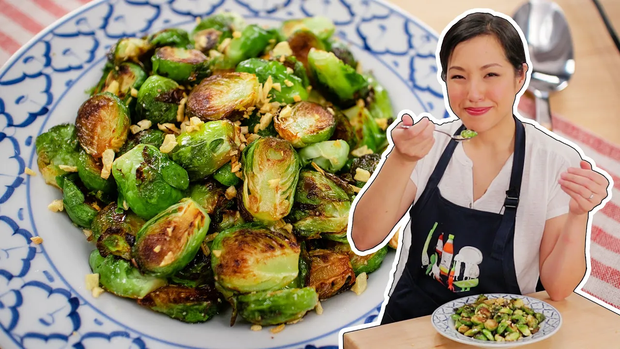 Maple Fish Sauce Brussels Sprouts Recipe - Hot Thai Kitchen!