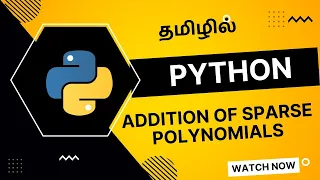 Addition of Sparse Polynomials using Python