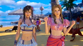 Tifa Aerith Beach Cutscene 4K - Final Fantasy 7 Rebirth