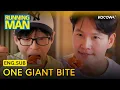 They Try to Eat a Massive Food Tower in One Bite Running Man EP805 KOCOWA