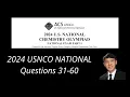 2024 USNCO NATIONAL EXAM Part I Solutions Questions 31-60