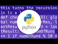 Python maximum recursion depth exceeded while calling a Python object