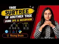 Subtree of Another Tree DFS Recursive Approach Python Java C Binary Tree DSA