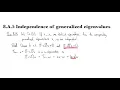 8 A 5 Independence of generalized eigenvalues