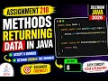 218 Assignment - Methods returning data in Java Selenium Java 2026