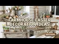 Charming Farmhouse Easter Decoration Ideas 2026 with Rustic Wood Signs Neutral Spring Decor