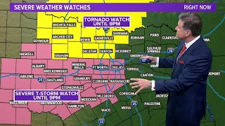 Live DFW weather radar Tracking severe storm chances throughout the evening of Monday April 1