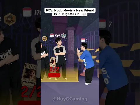When Noob Meets a New Friendin 99 Nights But… 💀#HuyG #roblox #99nightintheforest #99nights