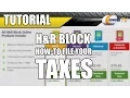 H R Block Tax Tutorial - Newegg TV